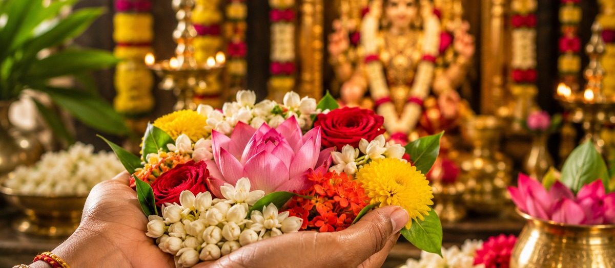 Why Are Flowers Offered to God? Understanding Pushpa Samarpanam