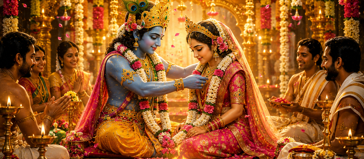 The Divine Love of Radha and Krishna: Understanding the Spiritual Significance of Sri Radha Krishna Kalyanam