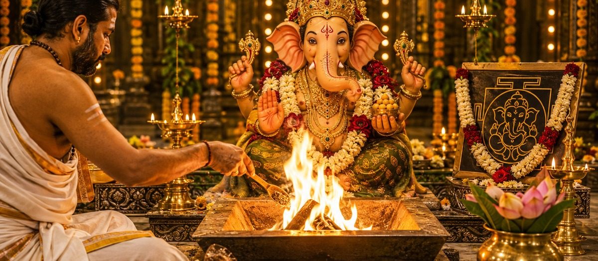 Beginning Every Day with Lord Ganesha: The Significance of Ashtadravya Ganapathi Homam