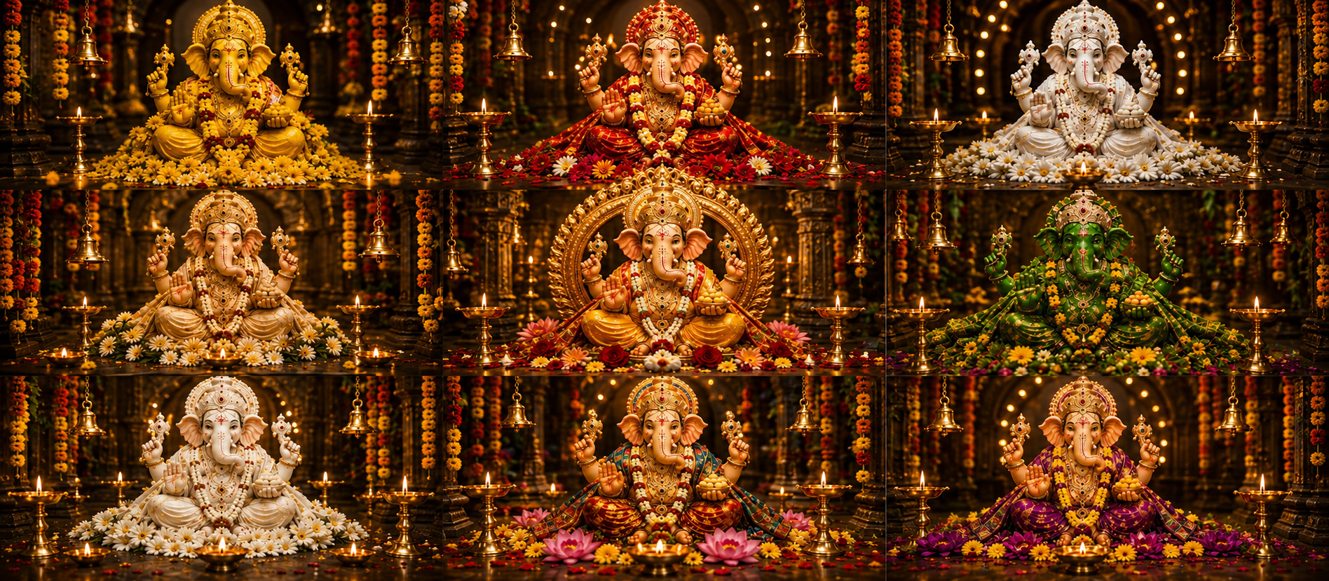 A New Darshan Every Day: The Beautiful Tradition of Daily Alankarams During Sri Ganesha Chaturthi Dasa Dina Mahotsavam