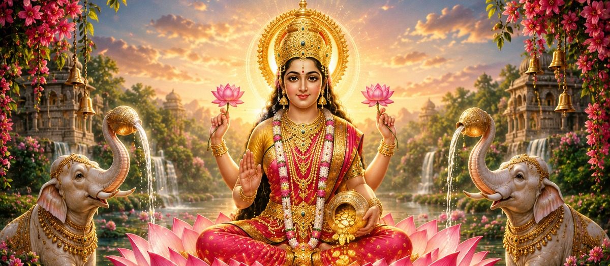 Why Does Goddess Lakshmi Sit on a Lotus? Understanding the Symbolism of Sri Mahalakshmi