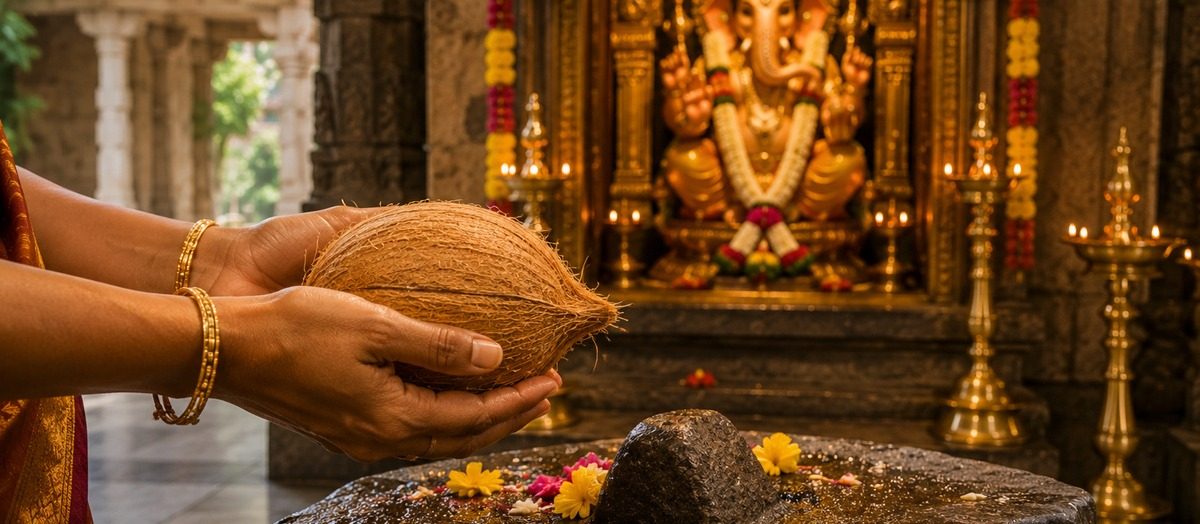 Why Do Hindus Break a Coconut Before God?