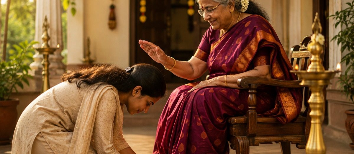 Why Do We Touch the Feet of Elders? Understanding a Hindu Tradition of Respect and Blessing