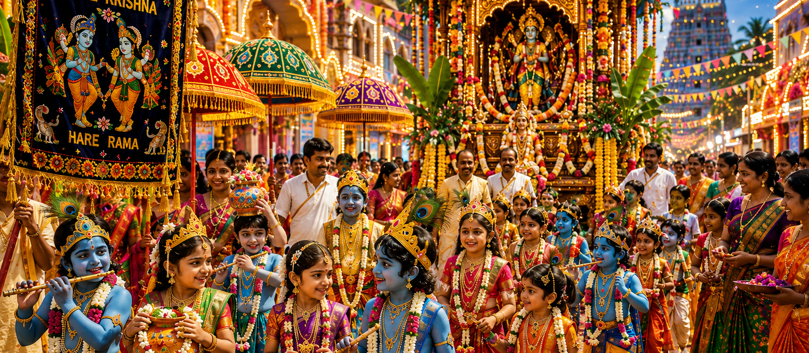 Why Do Children Dress as Krishna, Radha, Gopas &amp; Gopikas?
