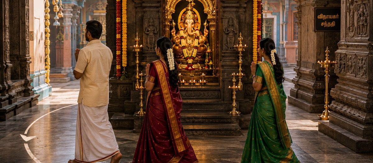Why Do We Walk Around the Deity? Understanding the Meaning of Pradakshina