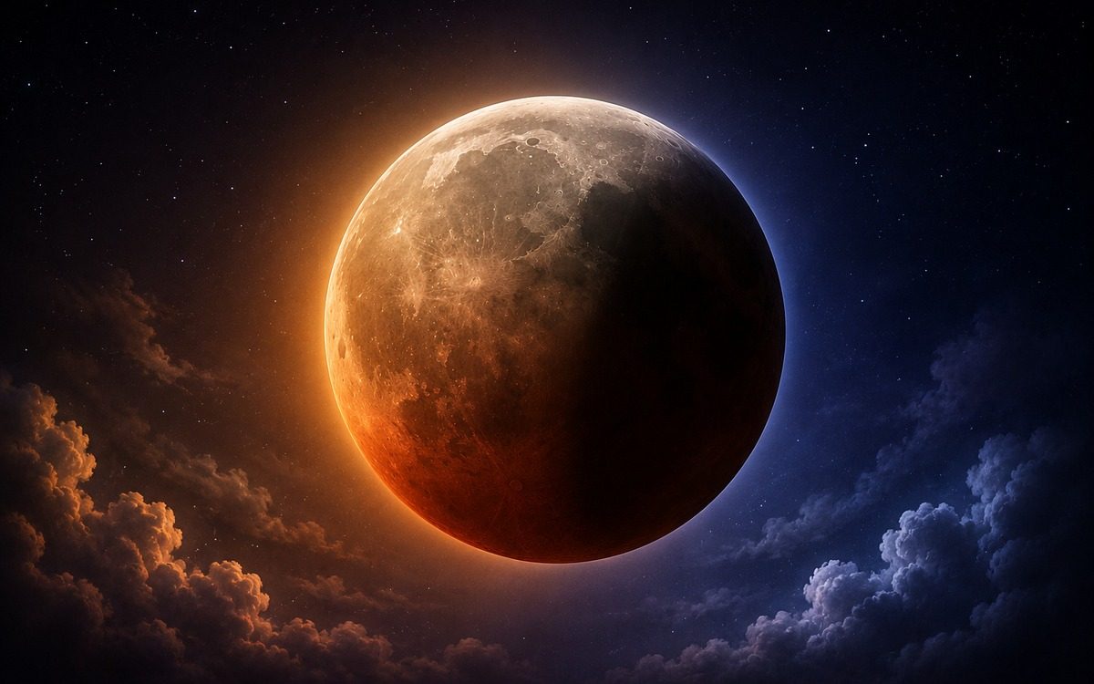 The Spiritual Significance of a Lunar Eclipse: Understanding Grahanam and the Importance of Navagraha Shanthi Homam