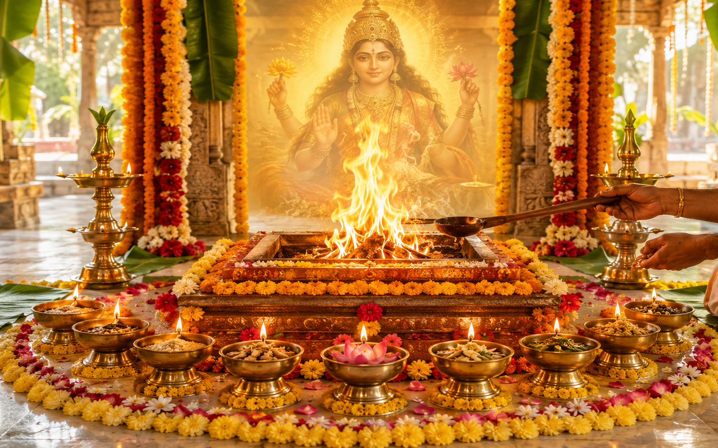 Ten Days and Ten Vishesha Homams During Sharada Navarathri