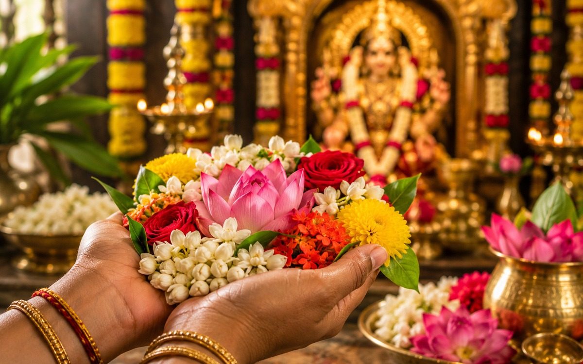 Why Are Flowers Offered to God? Understanding Pushpa Samarpanam
