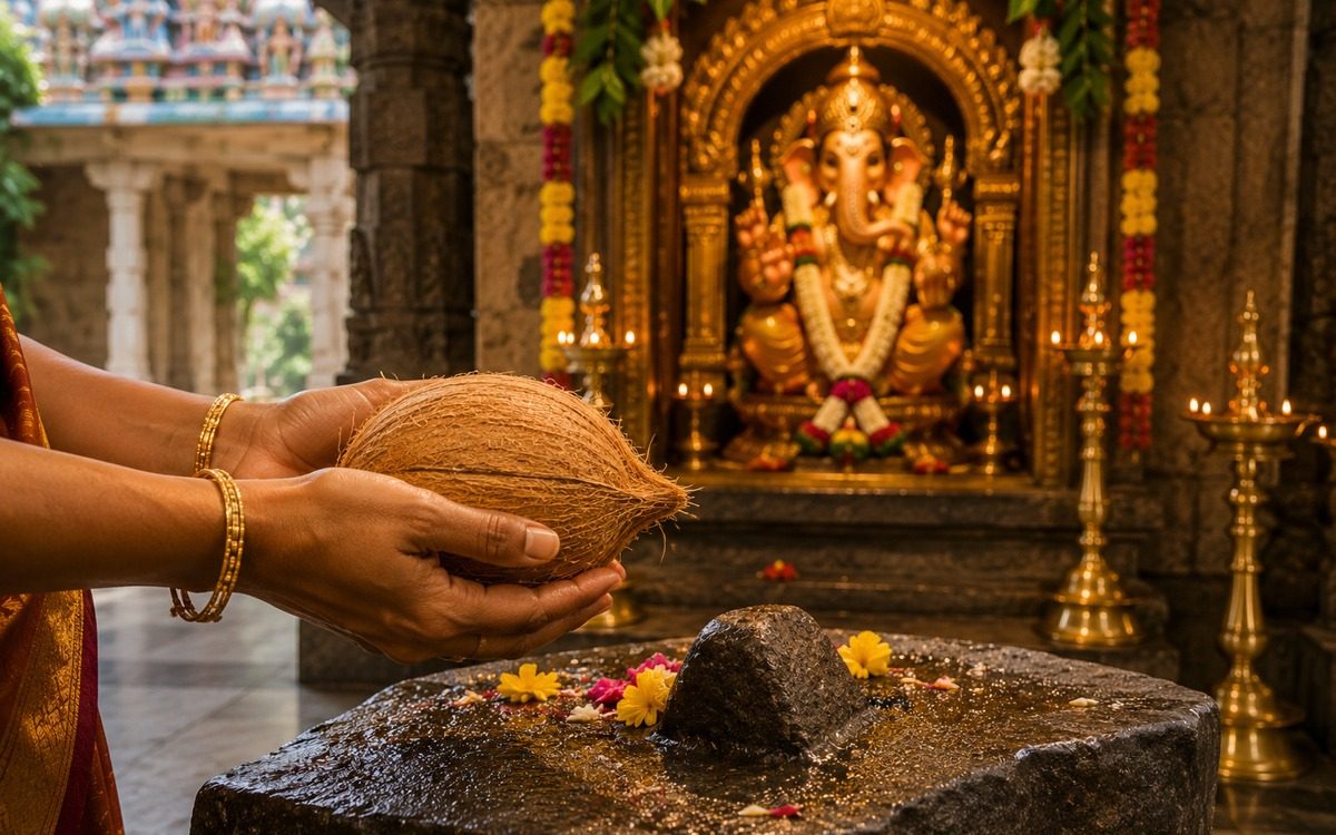 Why Do Hindus Break a Coconut Before God?