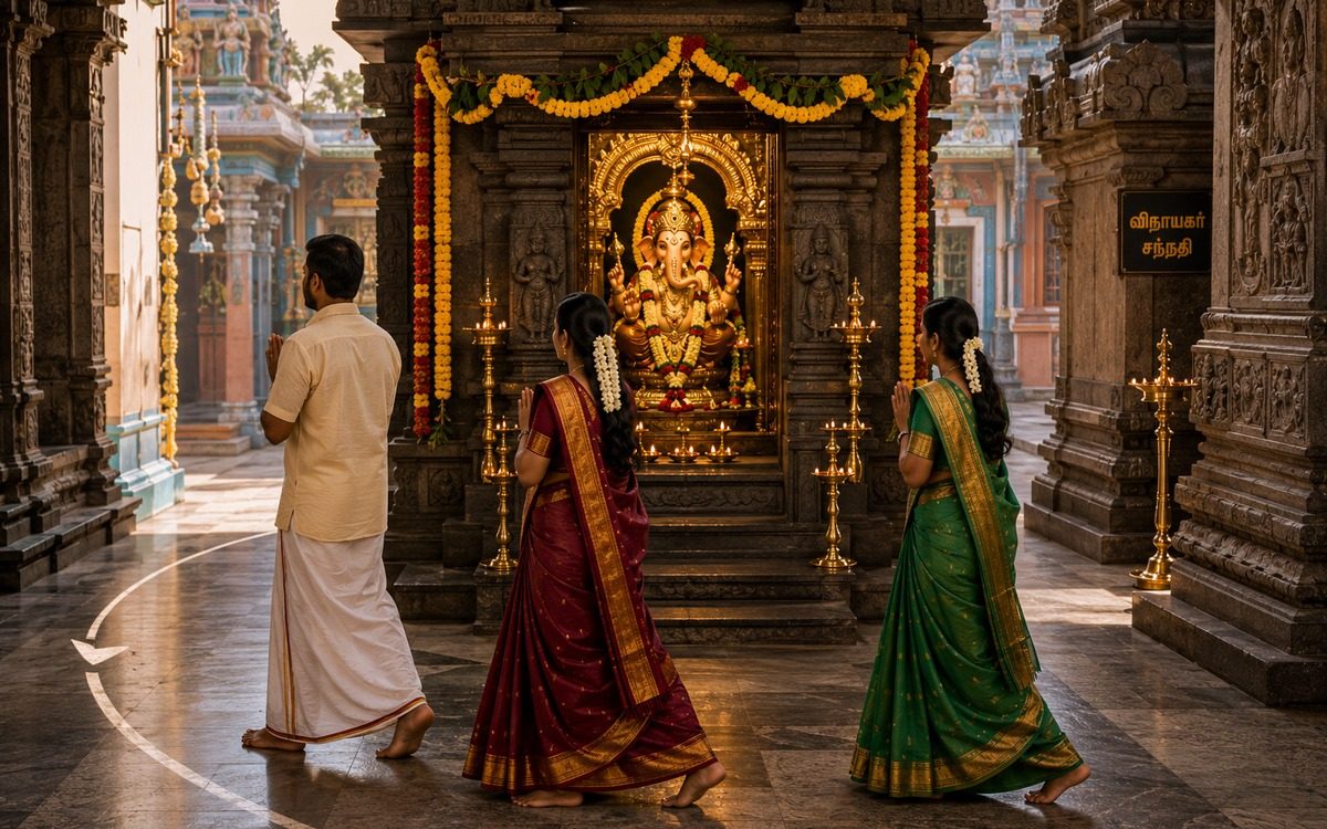 Why Do We Walk Around the Deity? Understanding the Meaning of Pradakshina