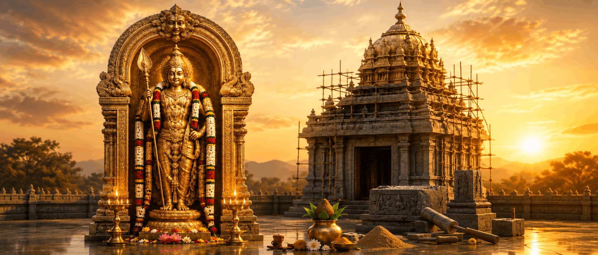 Subramanya Vigraham &amp; Garbhagruham Construction Grand Sponsorship