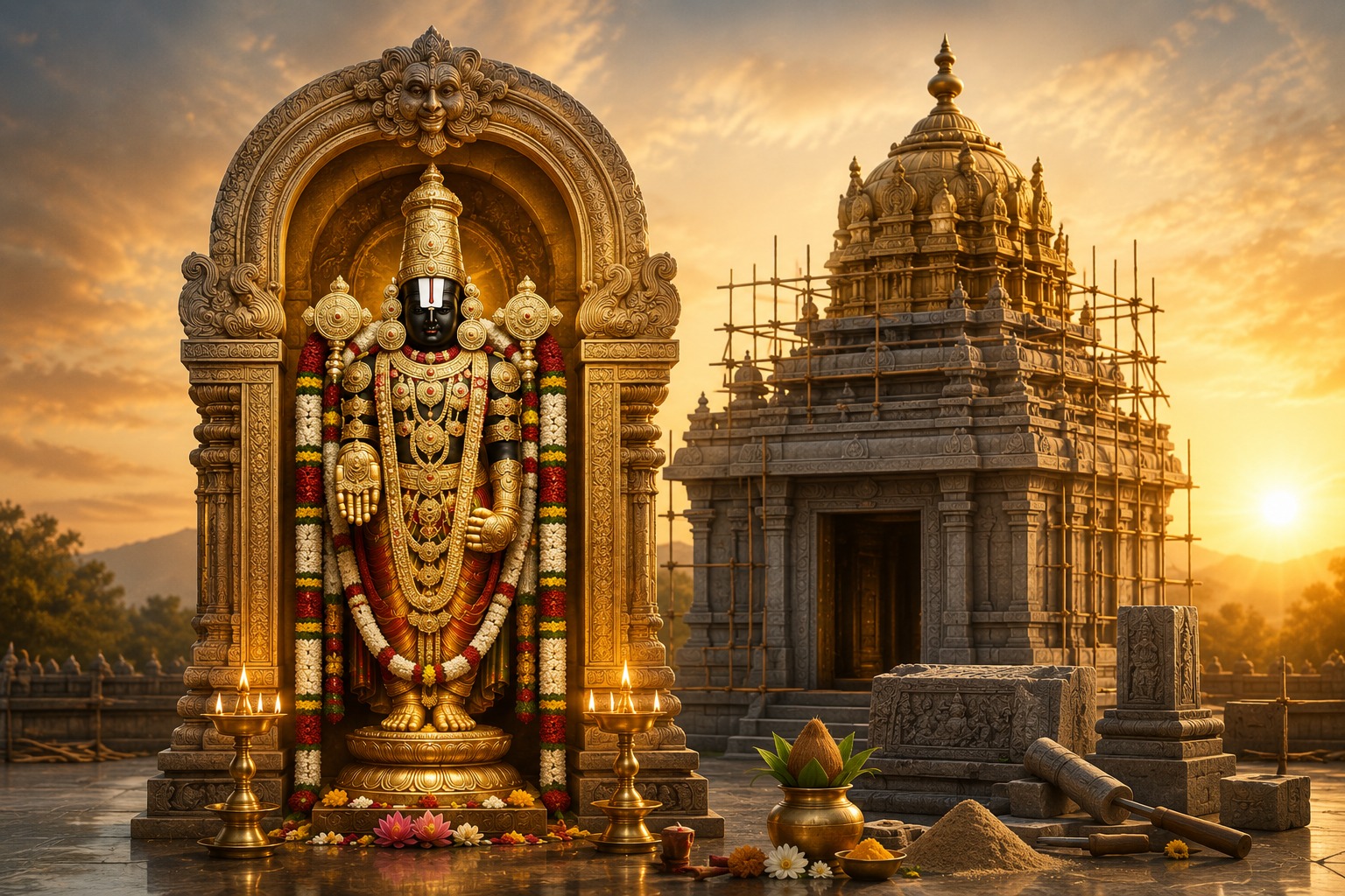 Venkateswara Vigraham &amp; Garbhagruham Construction Grand Sponsorship