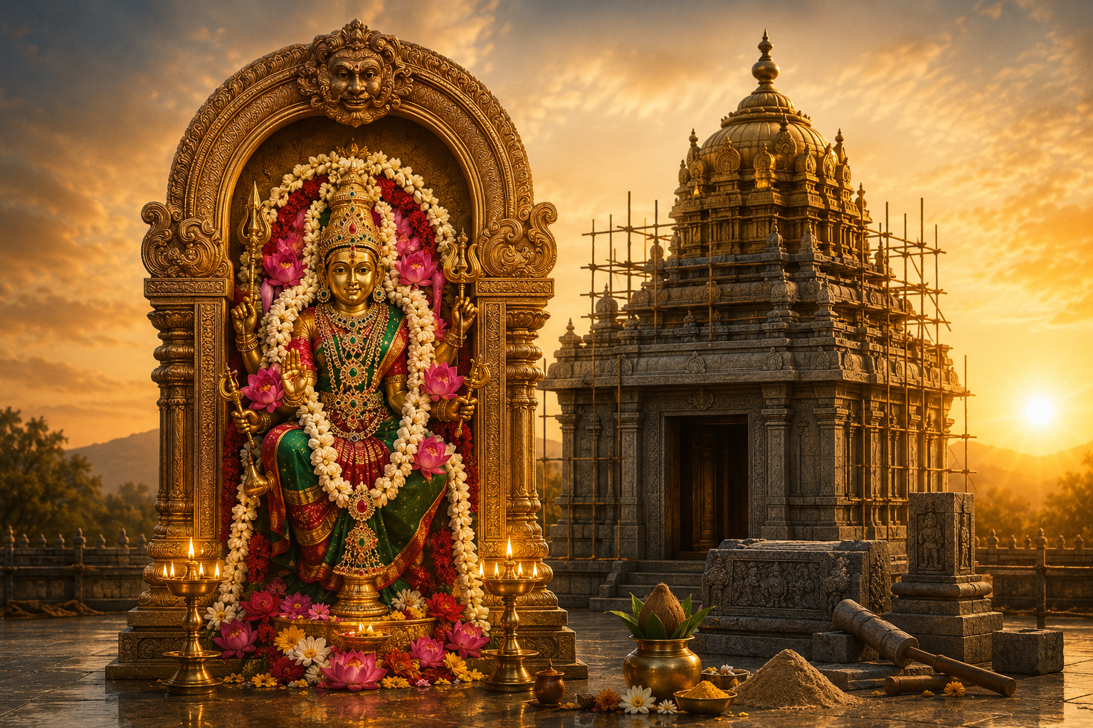 Durga Vigraham &amp; Garbhagruham Construction Grand Sponsorship