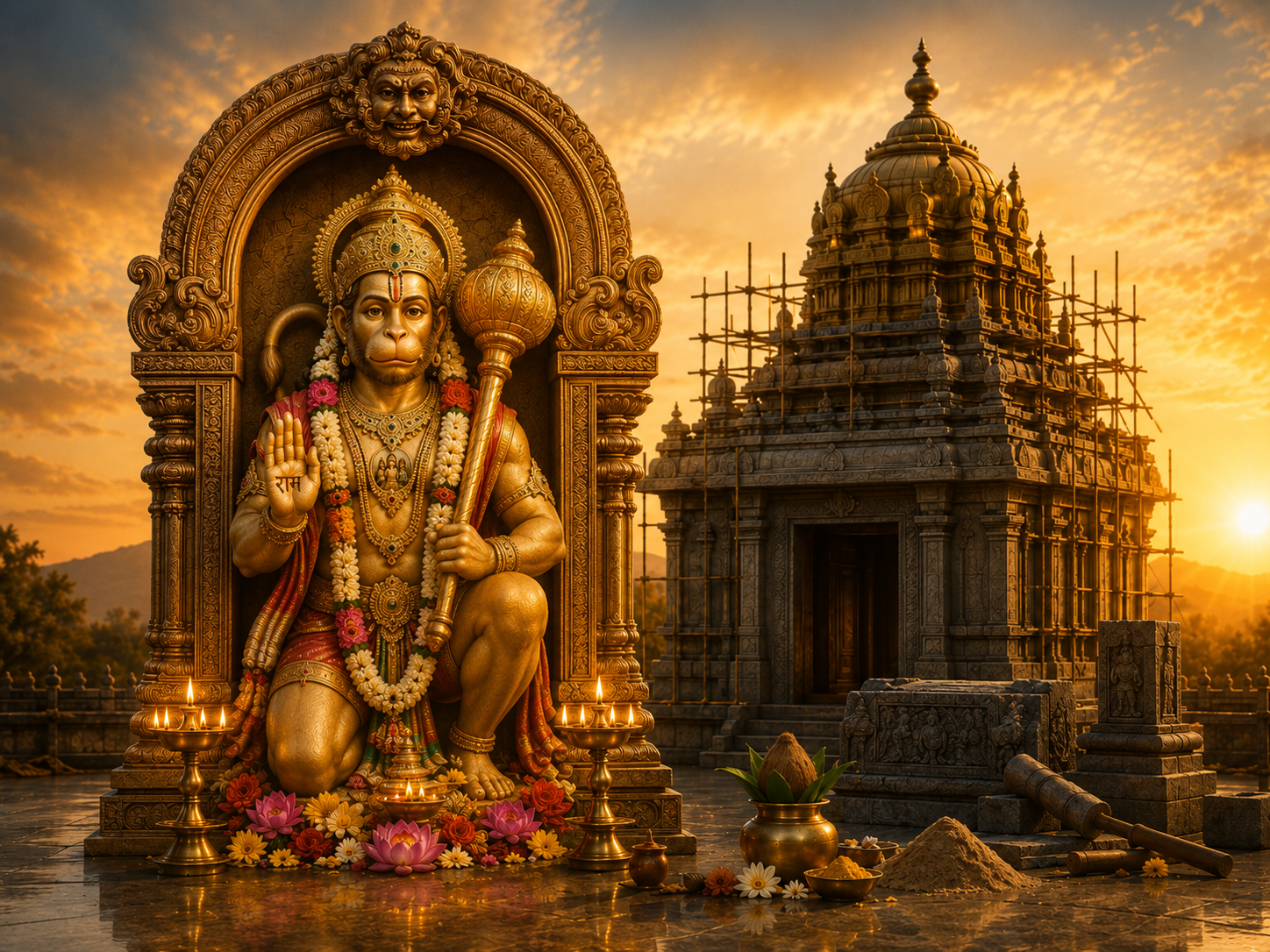 Hanuman Vigraham &amp; Garbhagruham Construction Grand Sponsorship