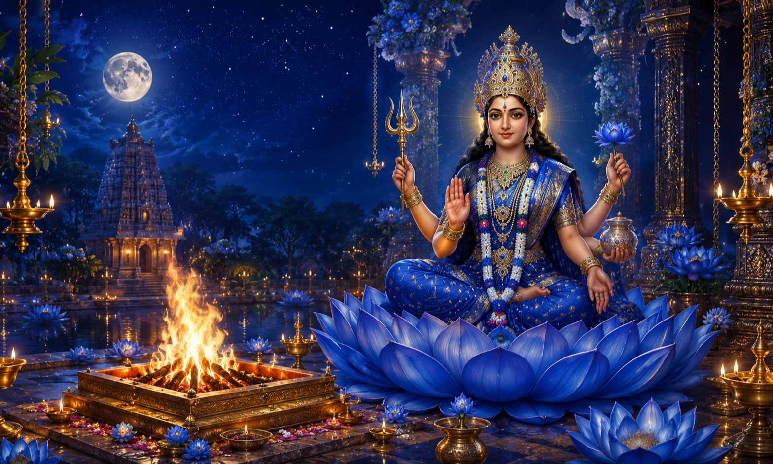 Sharada Navarathri Mahotsavam 2026 Day 3 - Sri Neela Suktha Homam