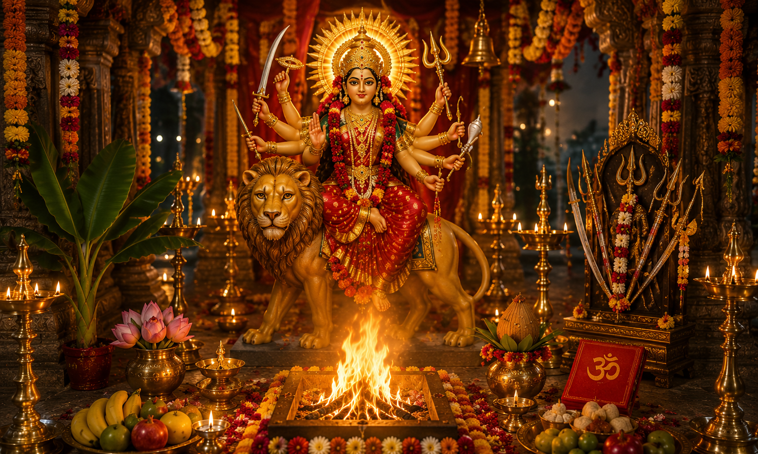 Sharada Navarathri Mahotsavam 2026 Day 8 - Durga Ashtami