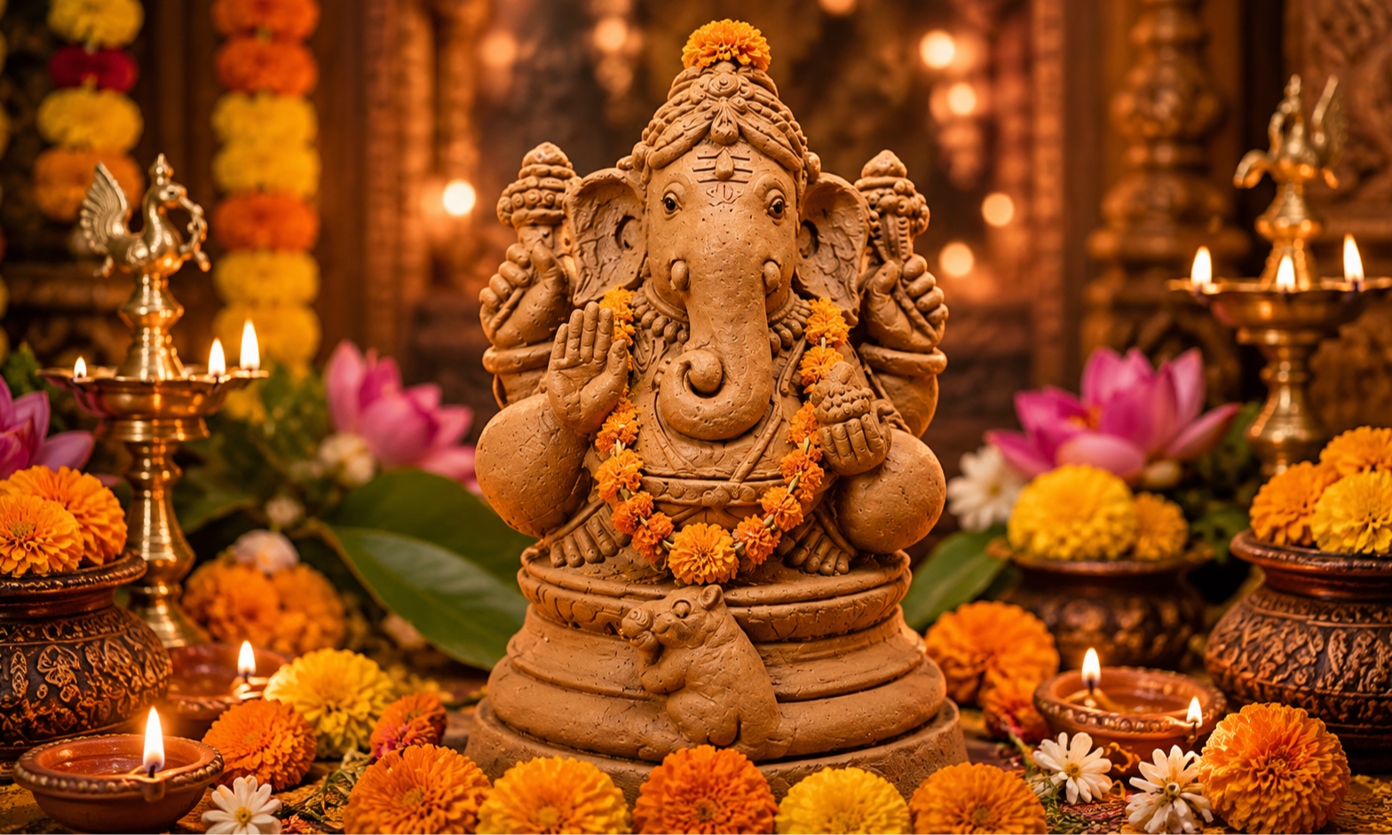 Ganesha Chaturthi Mahotsavam 2026 - Eco-Friendly Clay Ganesha Pre-Booking 2026