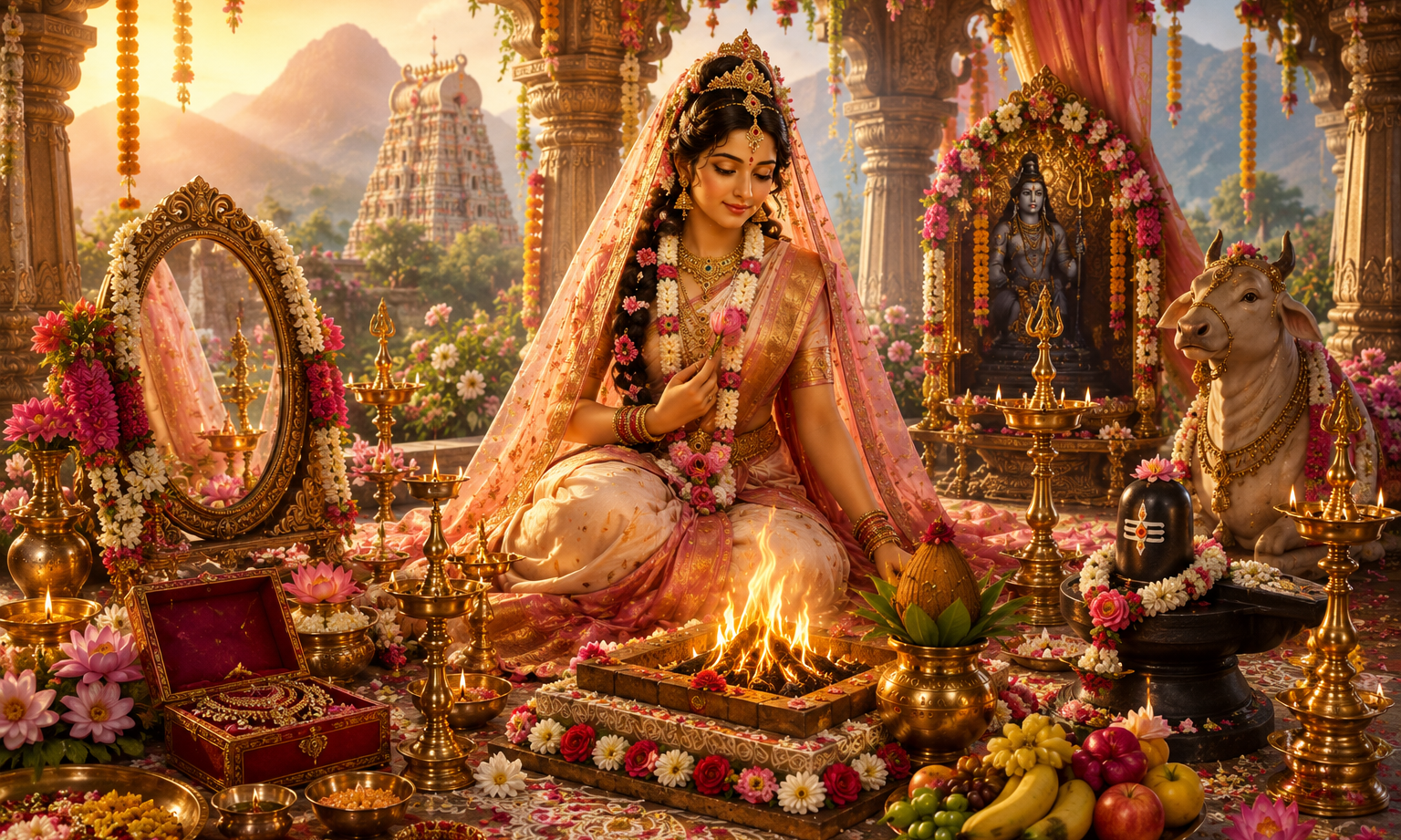 Sharada Navarathri Mahotsavam 2026 Day 5 - Sri Swayamvara Parvathy Homam