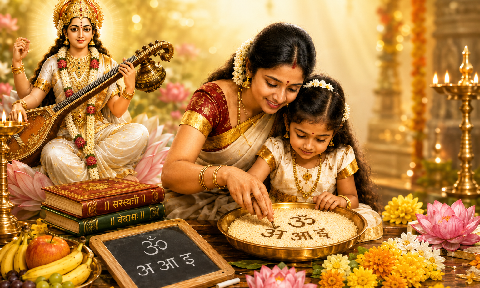Sharada Navarathri Mahotsavam 2026 - Samuhika Vidyaarambham