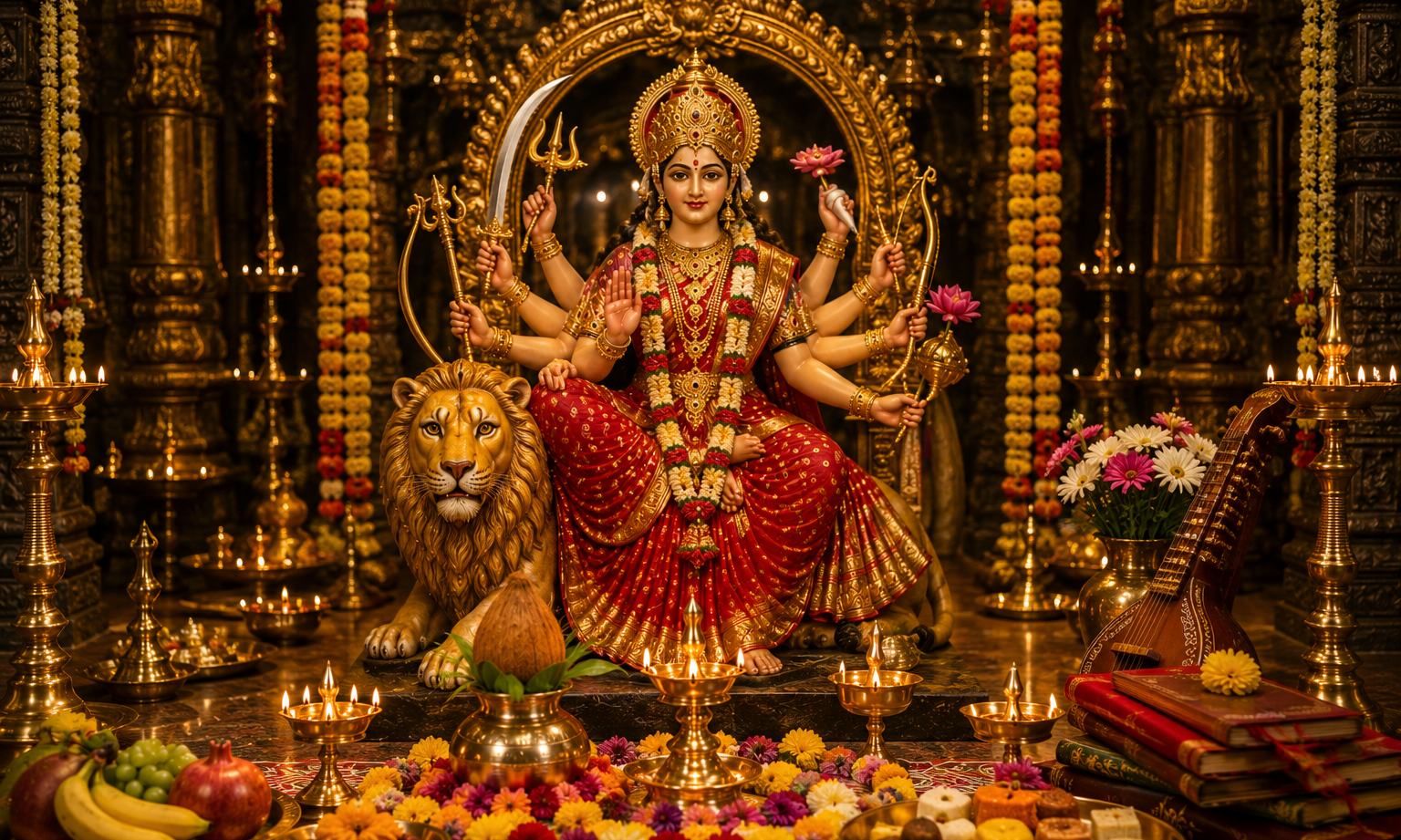 Sharada Navarathri Mahotsavam 2026 Day 9 - Maha Navami