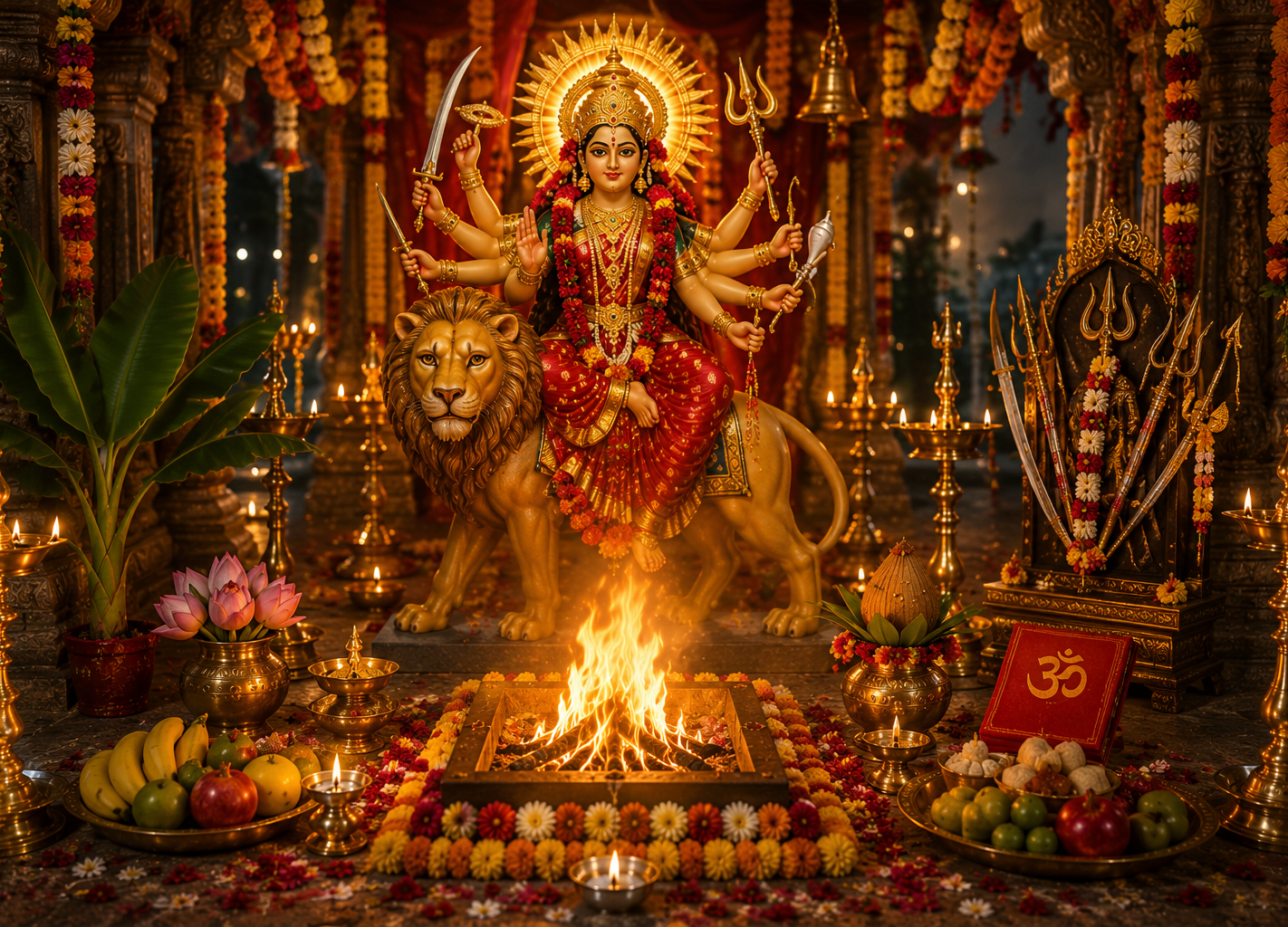 Sharada Navarathri Mahotsavam 2026 Day 8 - Durga Ashtami