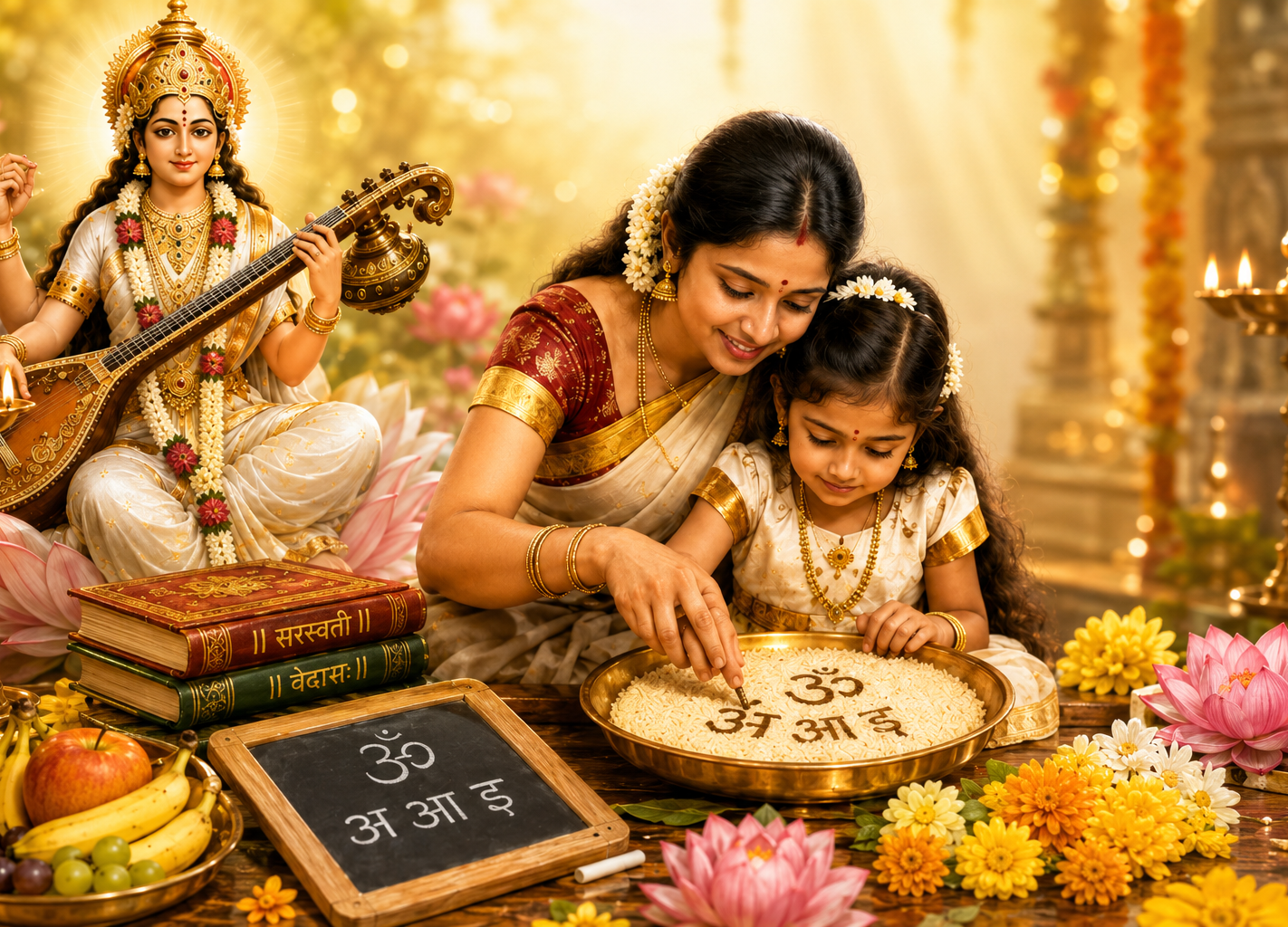 Sharada Navarathri Mahotsavam 2026 - Samuhika Vidyaarambham