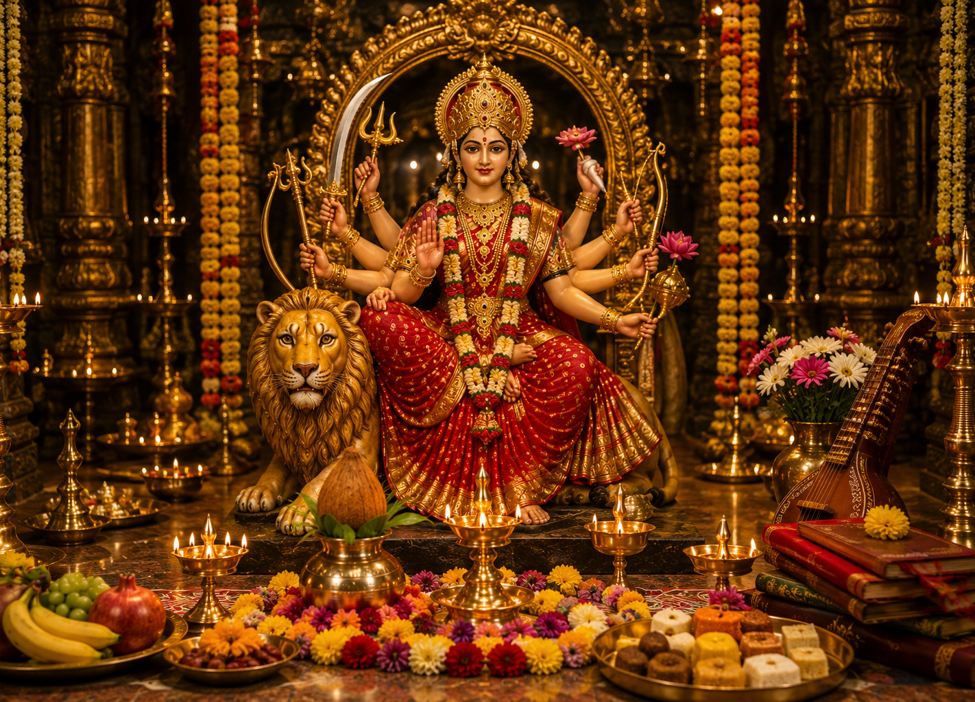 Sharada Navarathri Mahotsavam 2026 Day 9 - Maha Navami