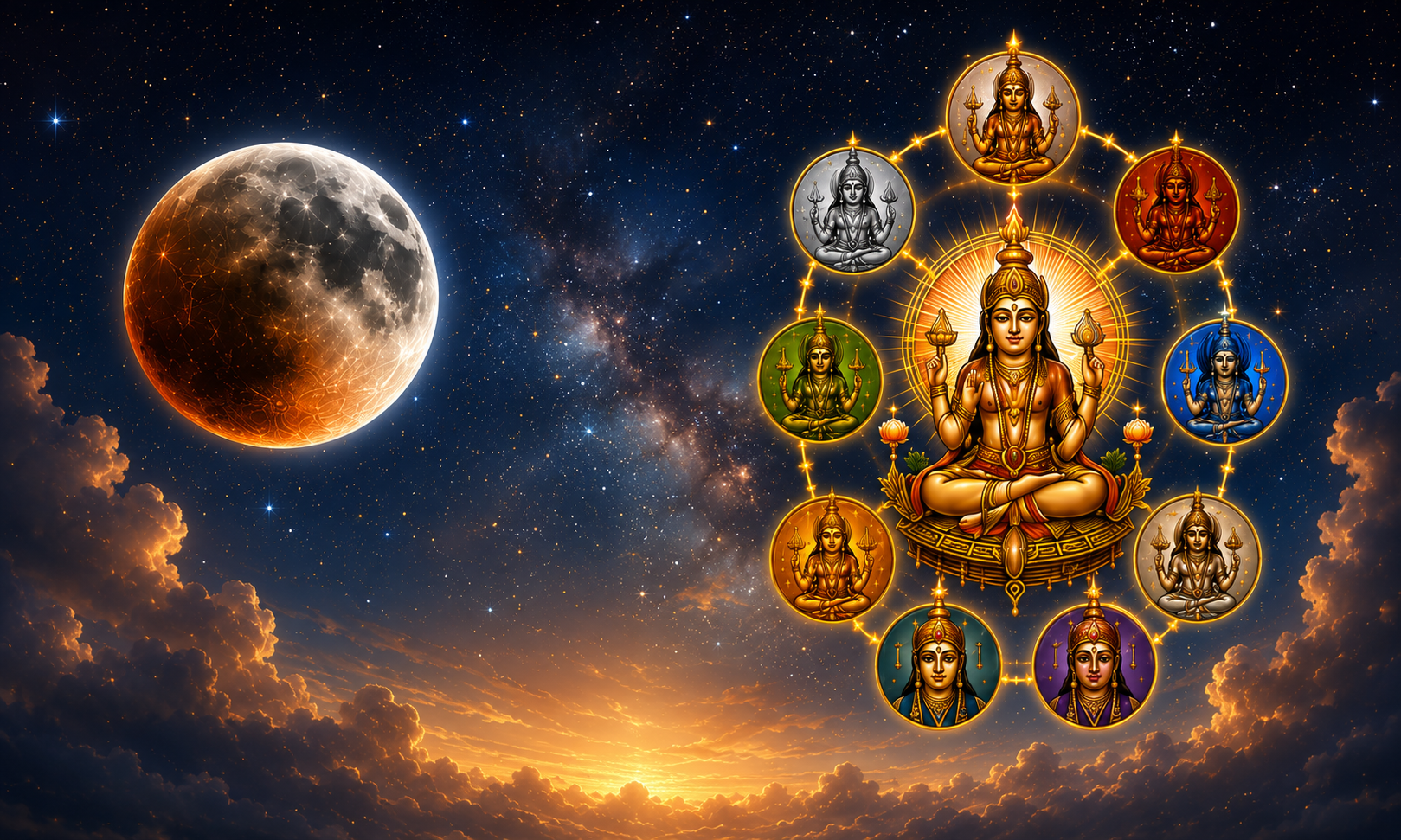 Partial Lunar Eclipse (August 2026) - Navagraha Shanthi Homam
