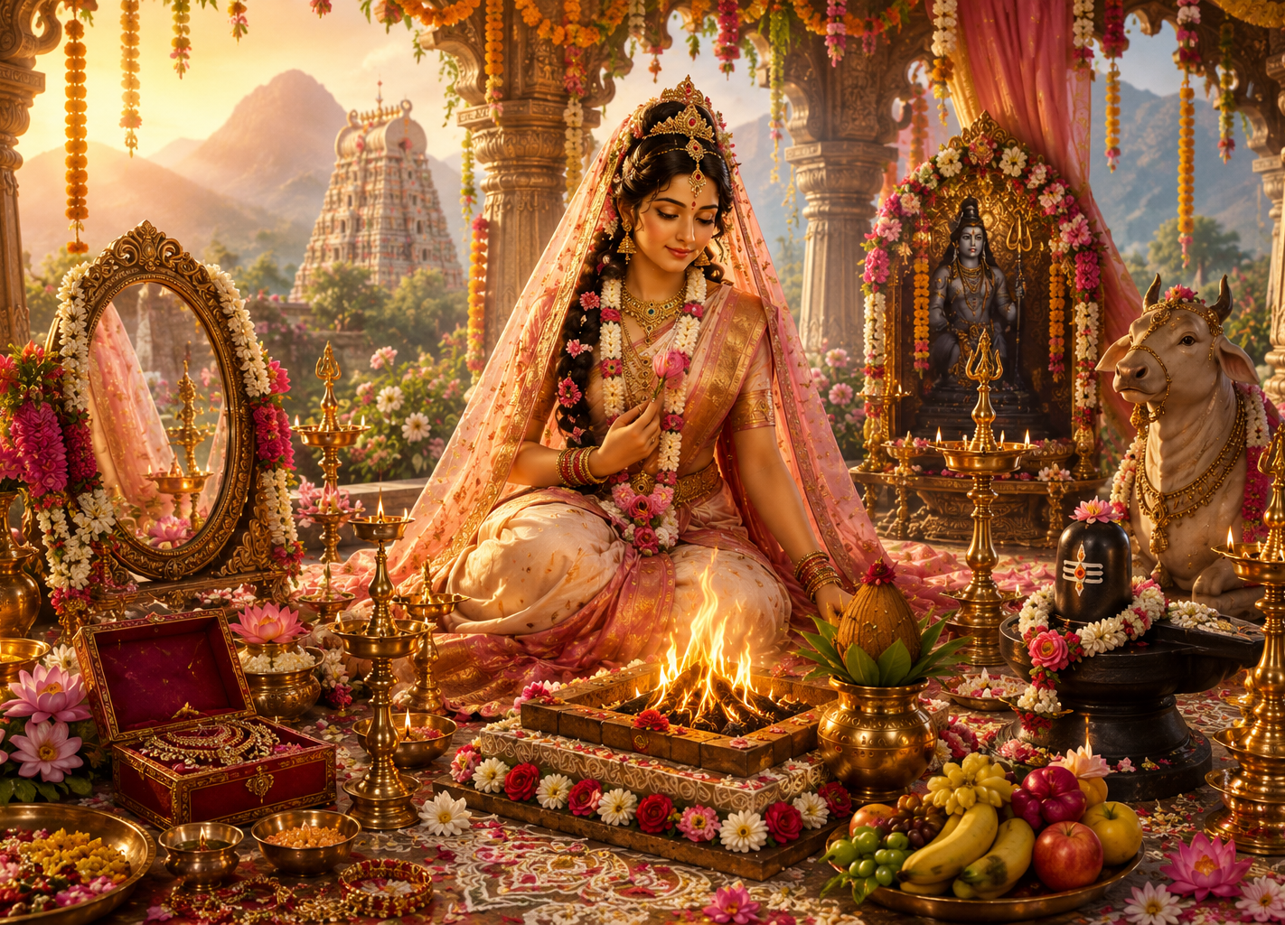 Sharada Navarathri Mahotsavam 2026 Day 5 - Sri Swayamvara Parvathy Homam