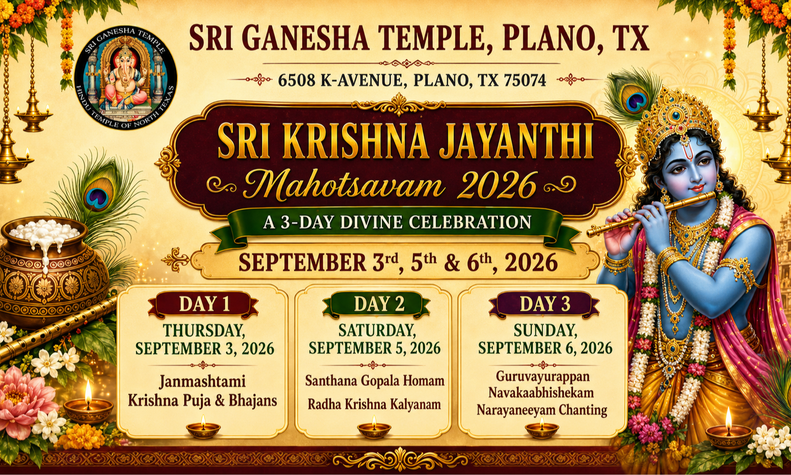 Sri Krishna Jayanthi Mahotsavam 2026